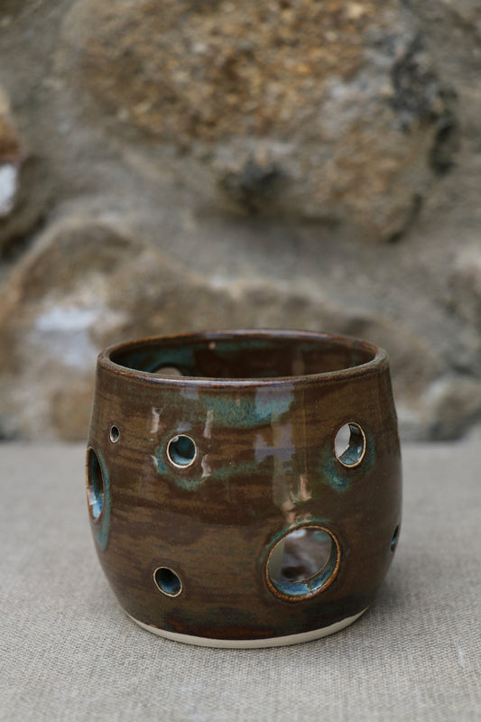 Candle holder or garlic keeper