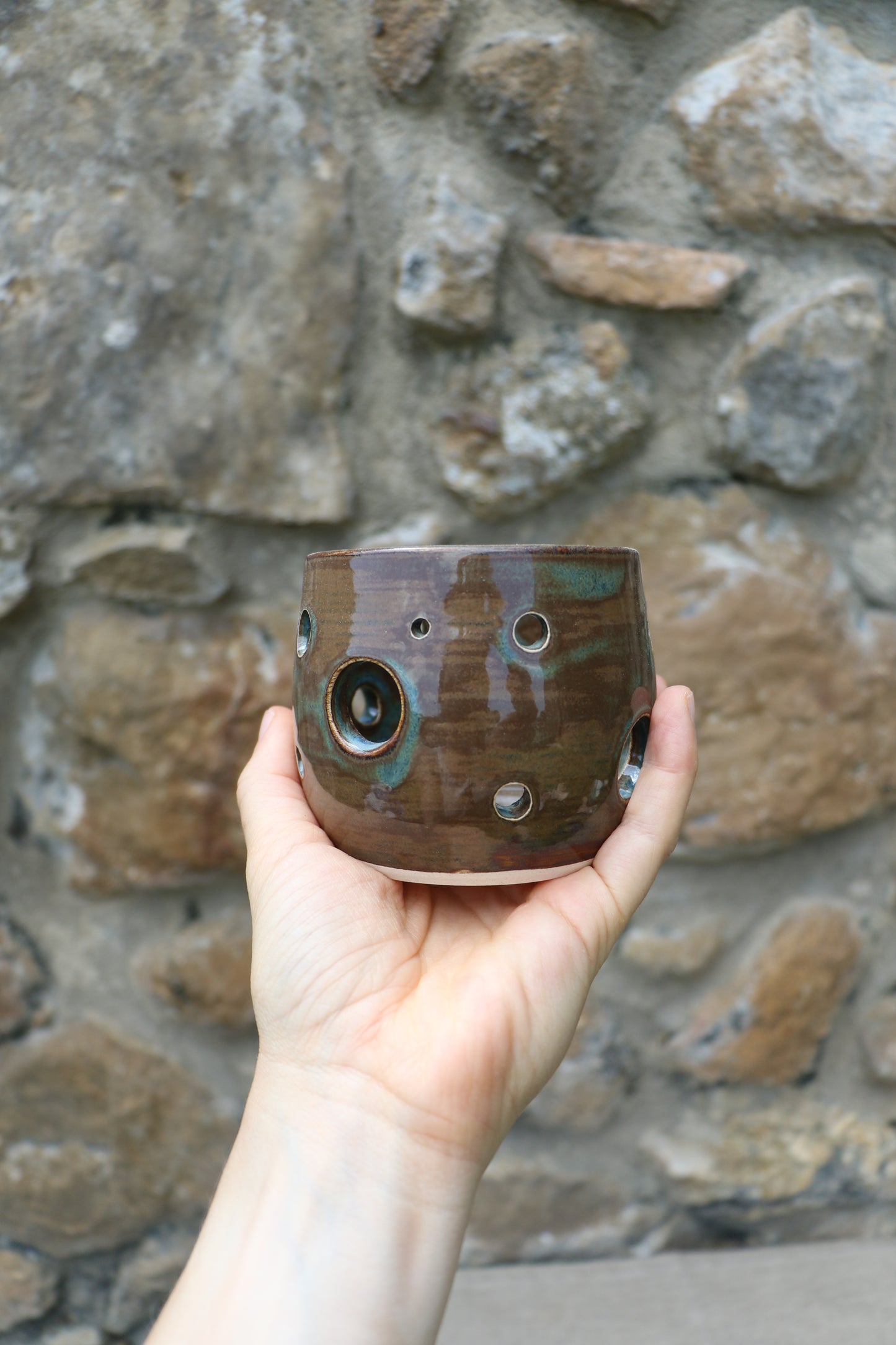 Candle holder or garlic keeper