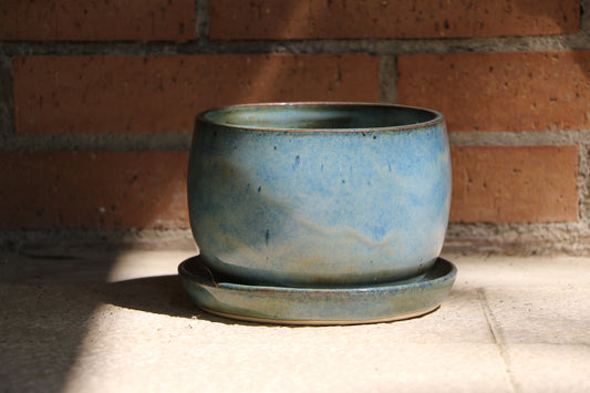 Large Blue Planter
