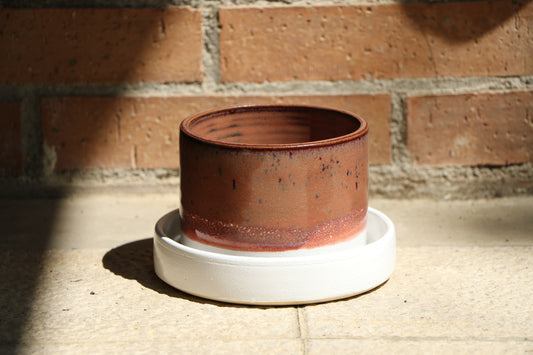 Planter - Pink and White