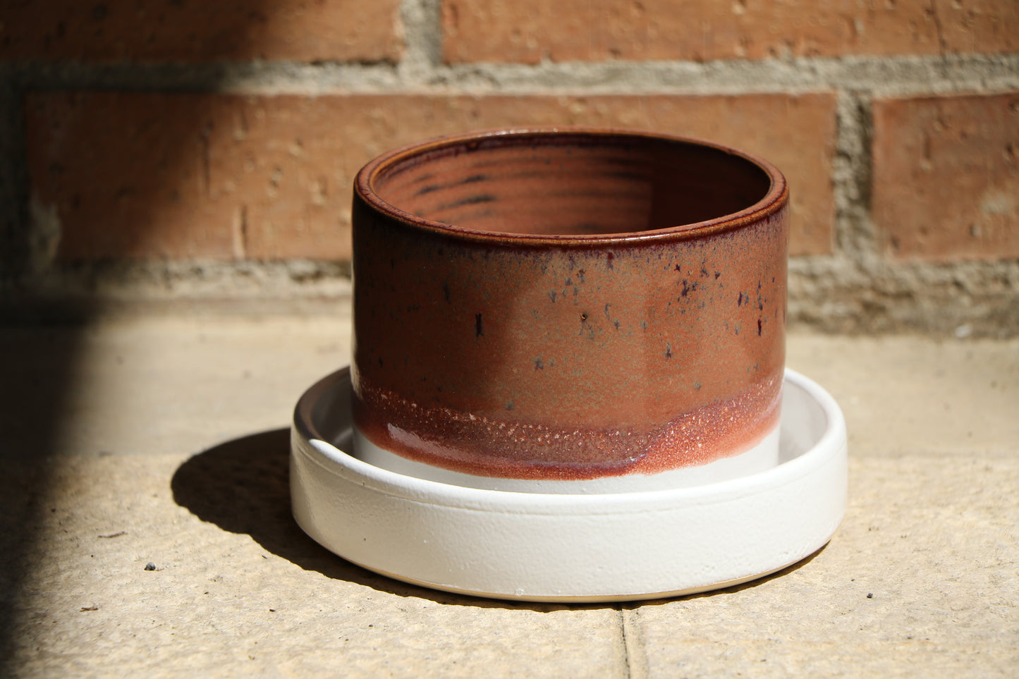 Planter - Pink and White