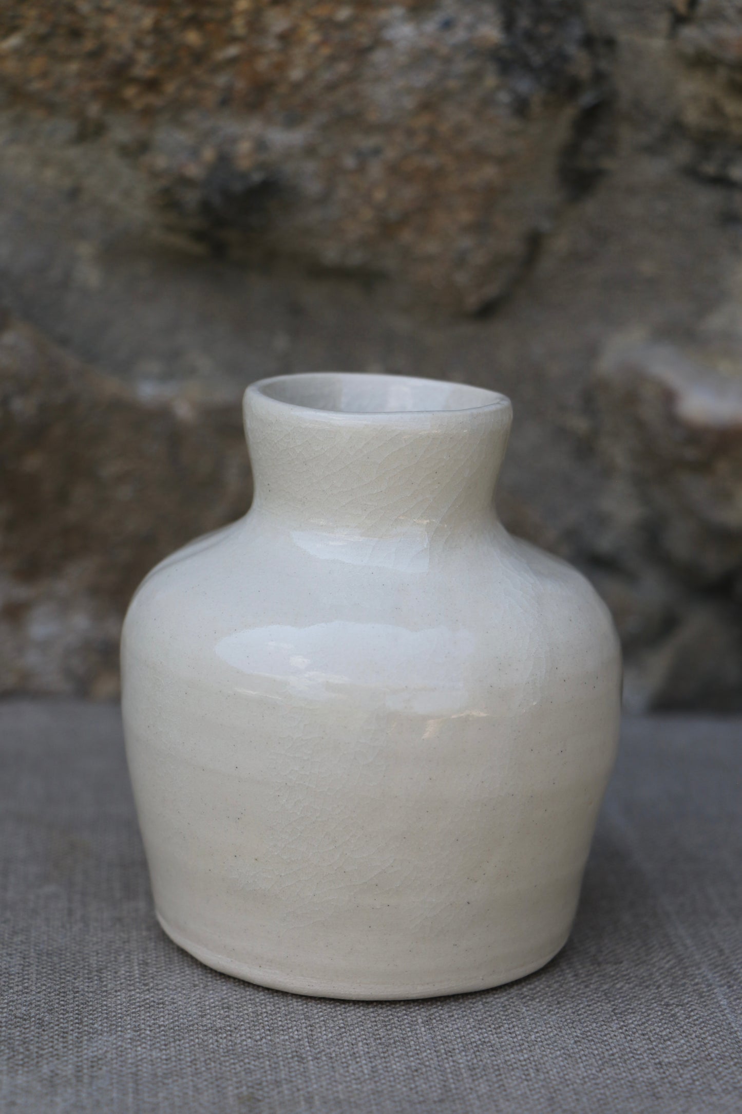 Small white vase
