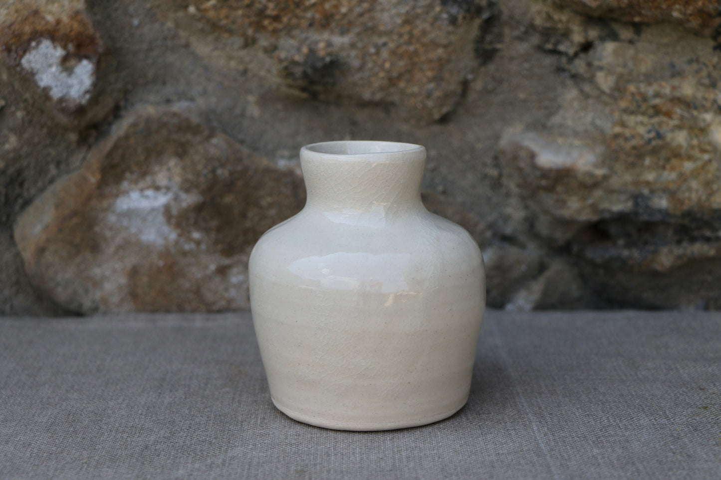 Small white vase