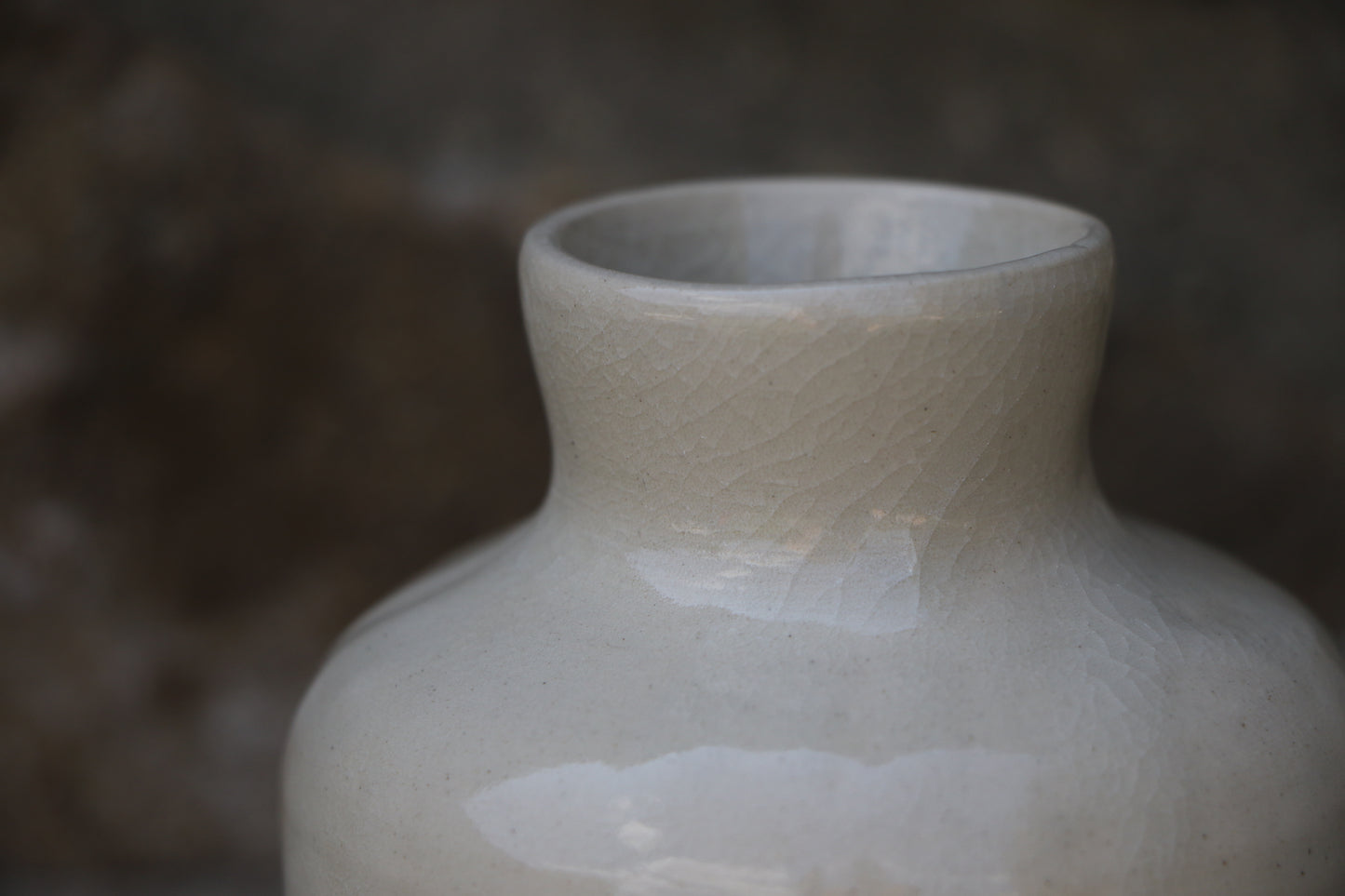 Small white vase