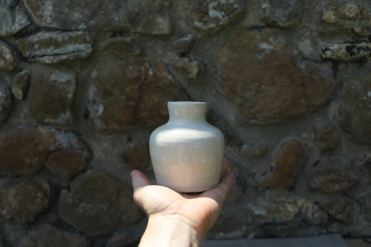 Small white vase