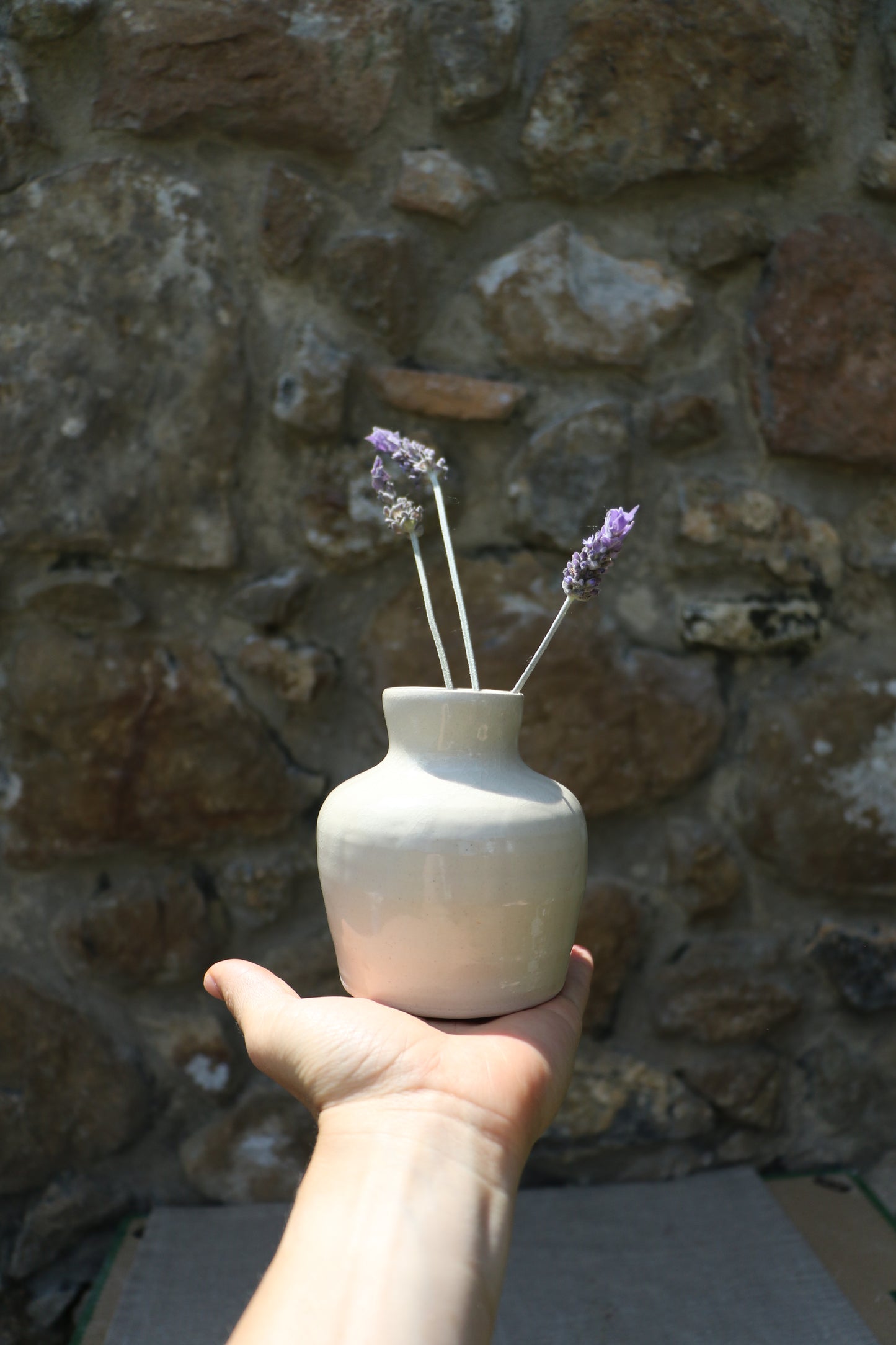 Small white vase