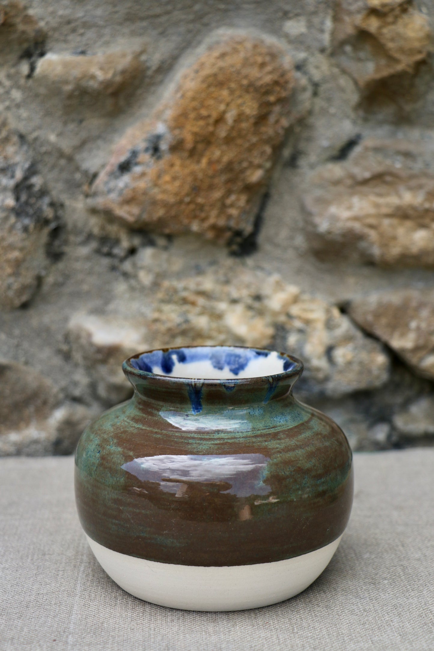Small round vase