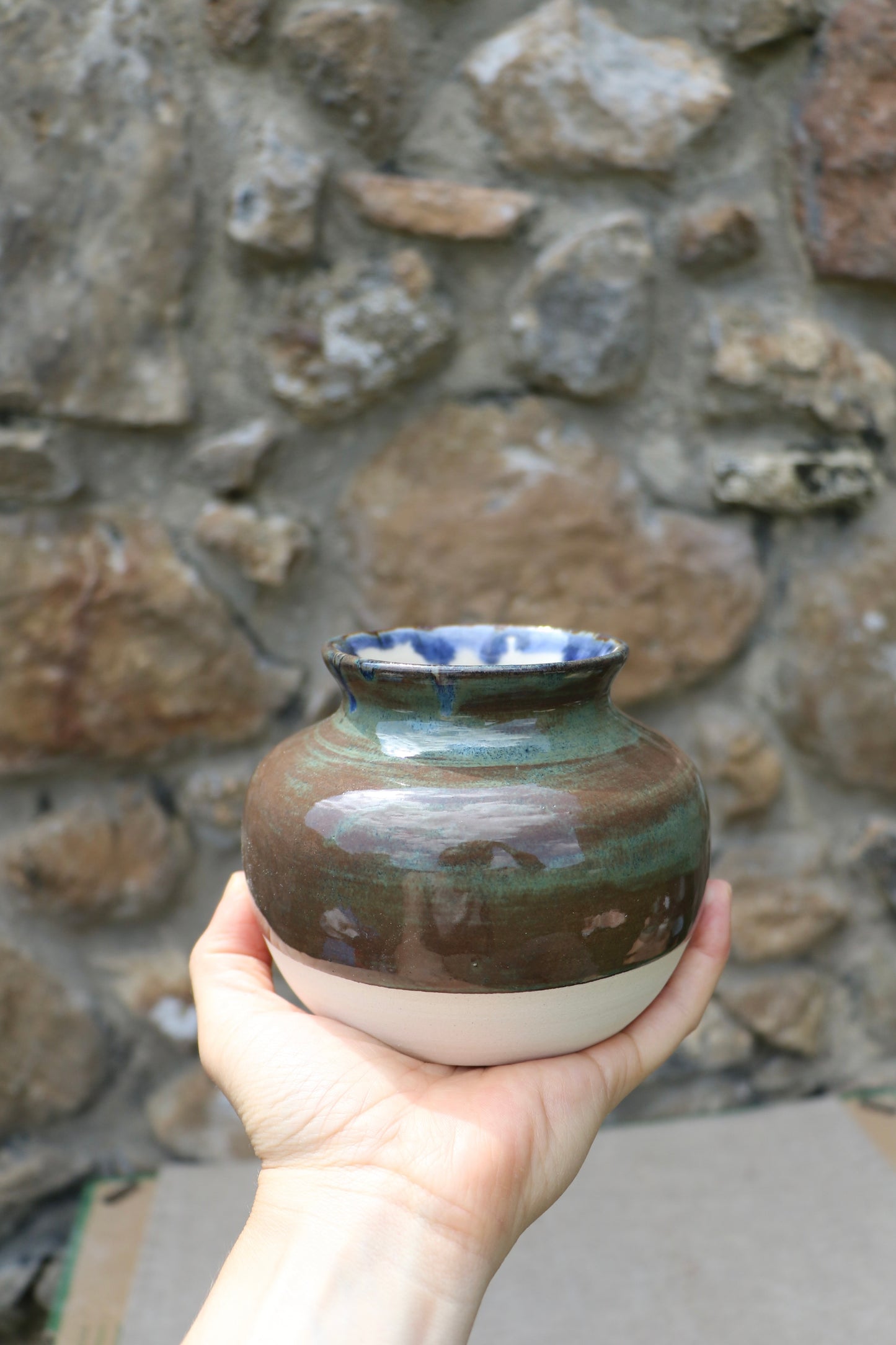 Small round vase
