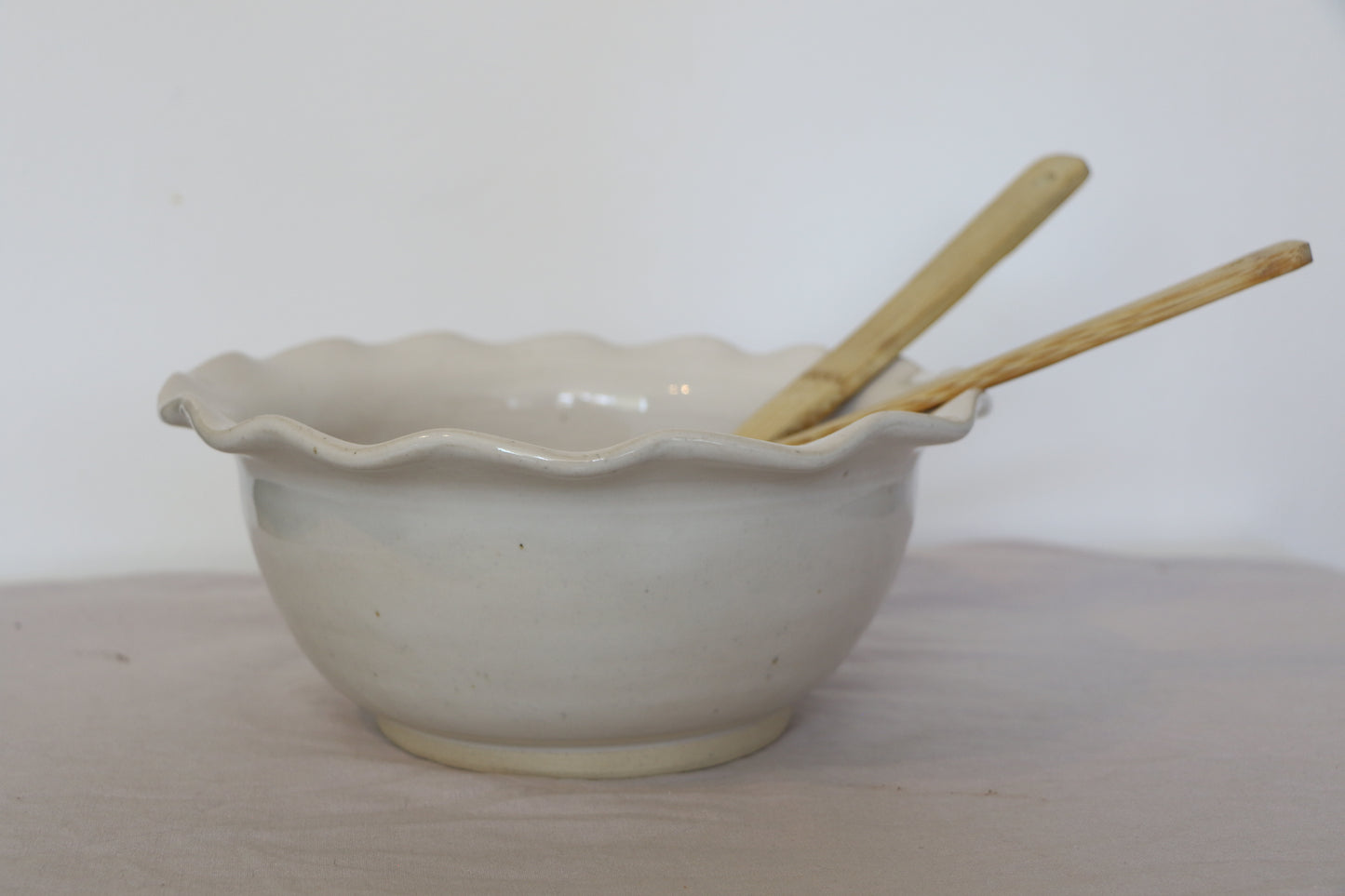 Large White Serving Bowl