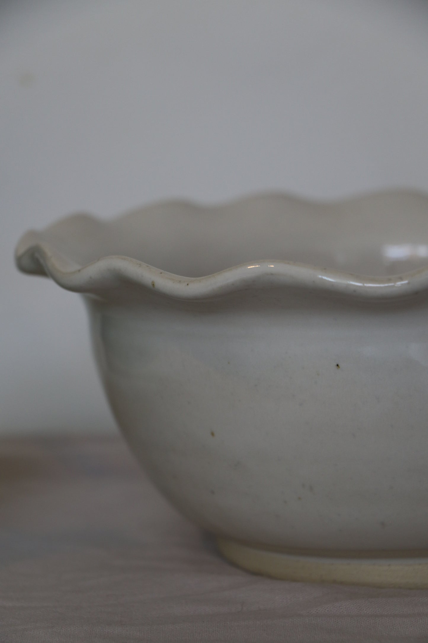 Large White Serving Bowl