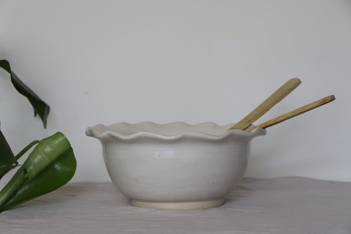 Large White Serving Bowl