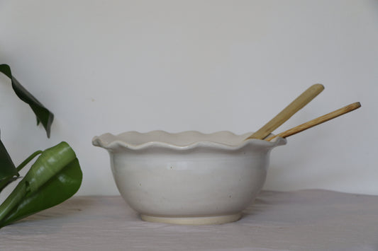 Large White Serving Bowl