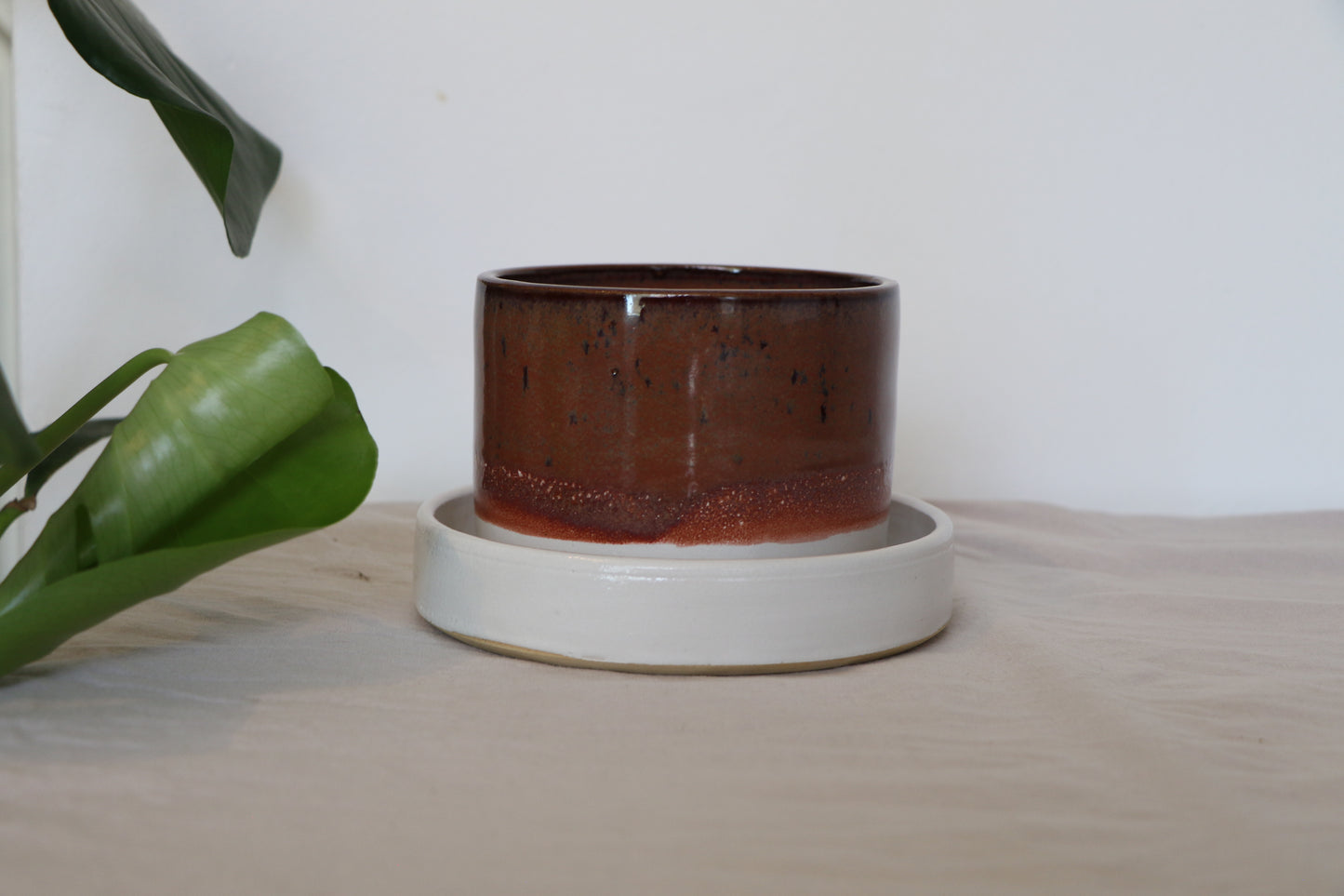 Planter - Pink and White