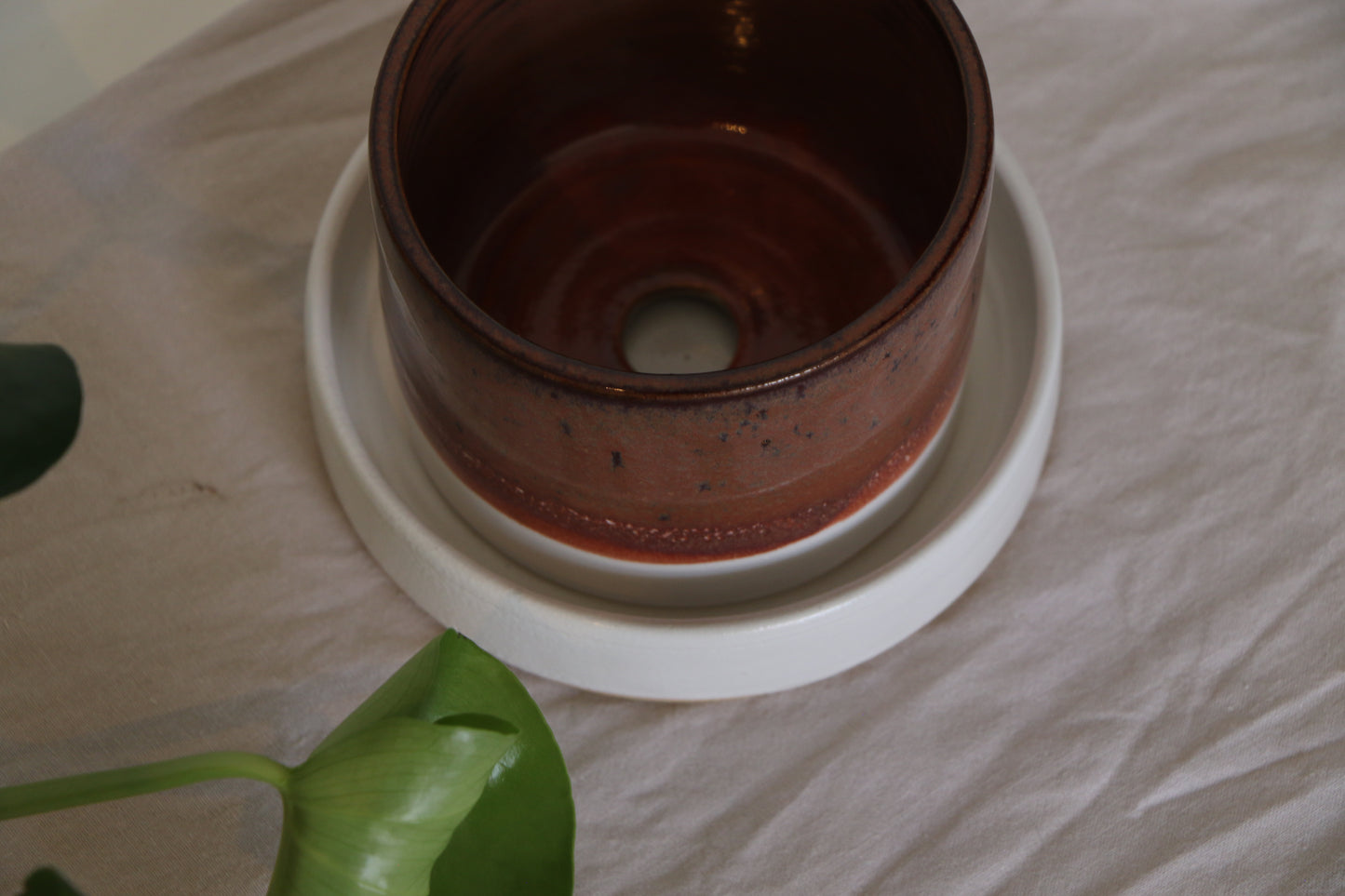 Planter - Pink and White