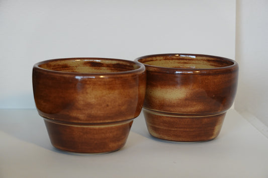 Coffee Cups Set - Earthy red