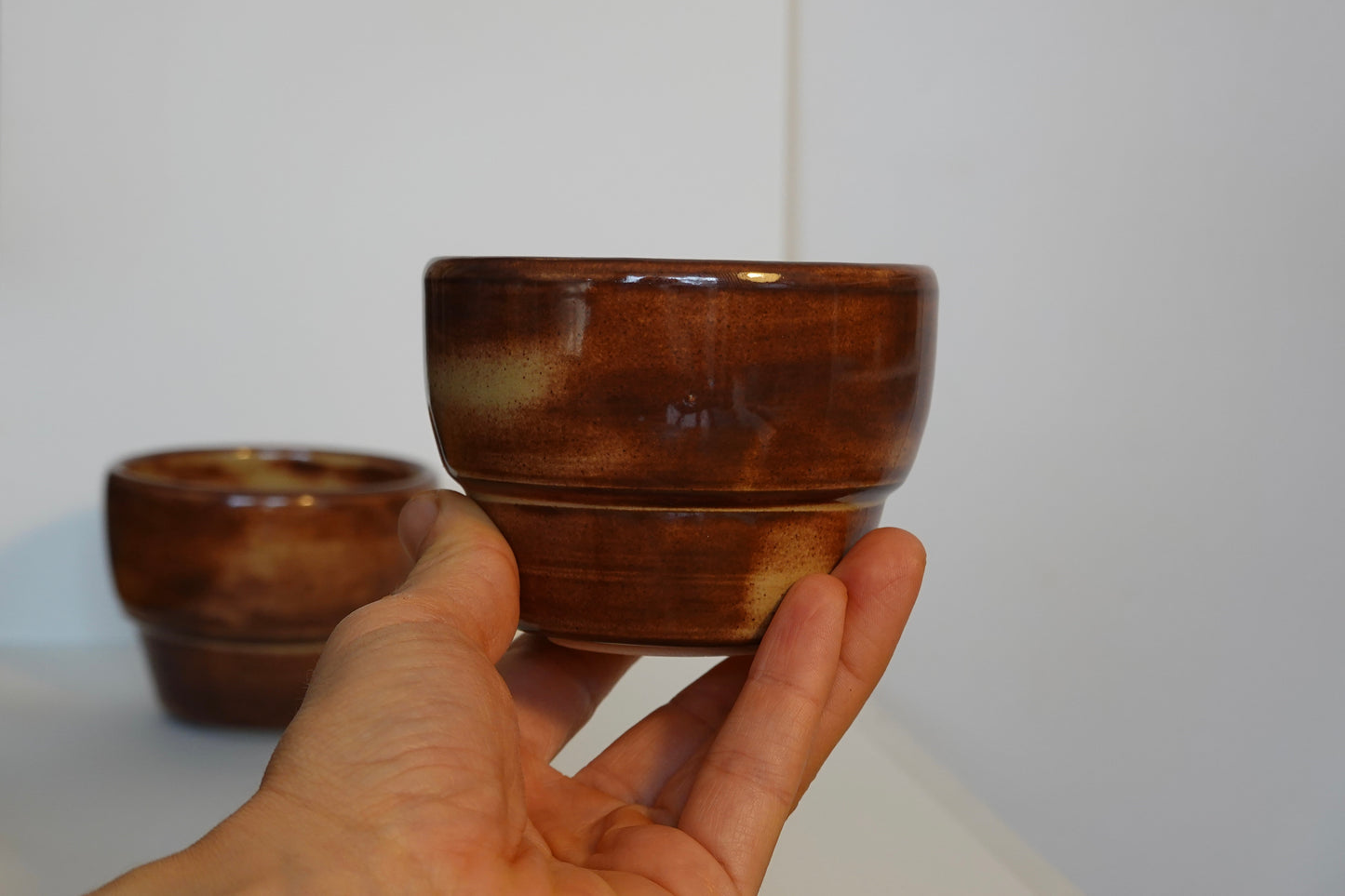 Coffee Cups Set - Earthy red