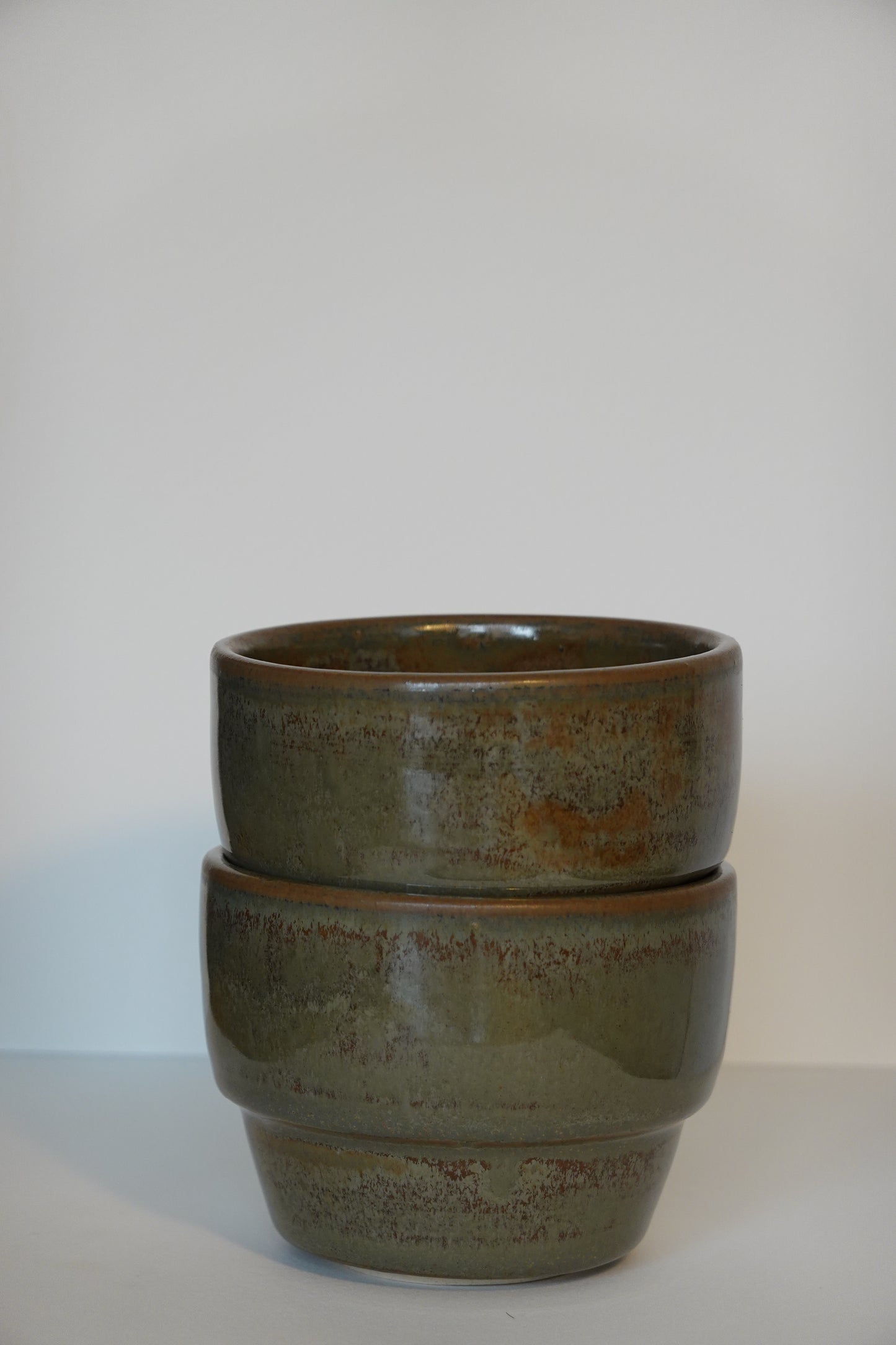 Coffee Cups Set - Olive Green