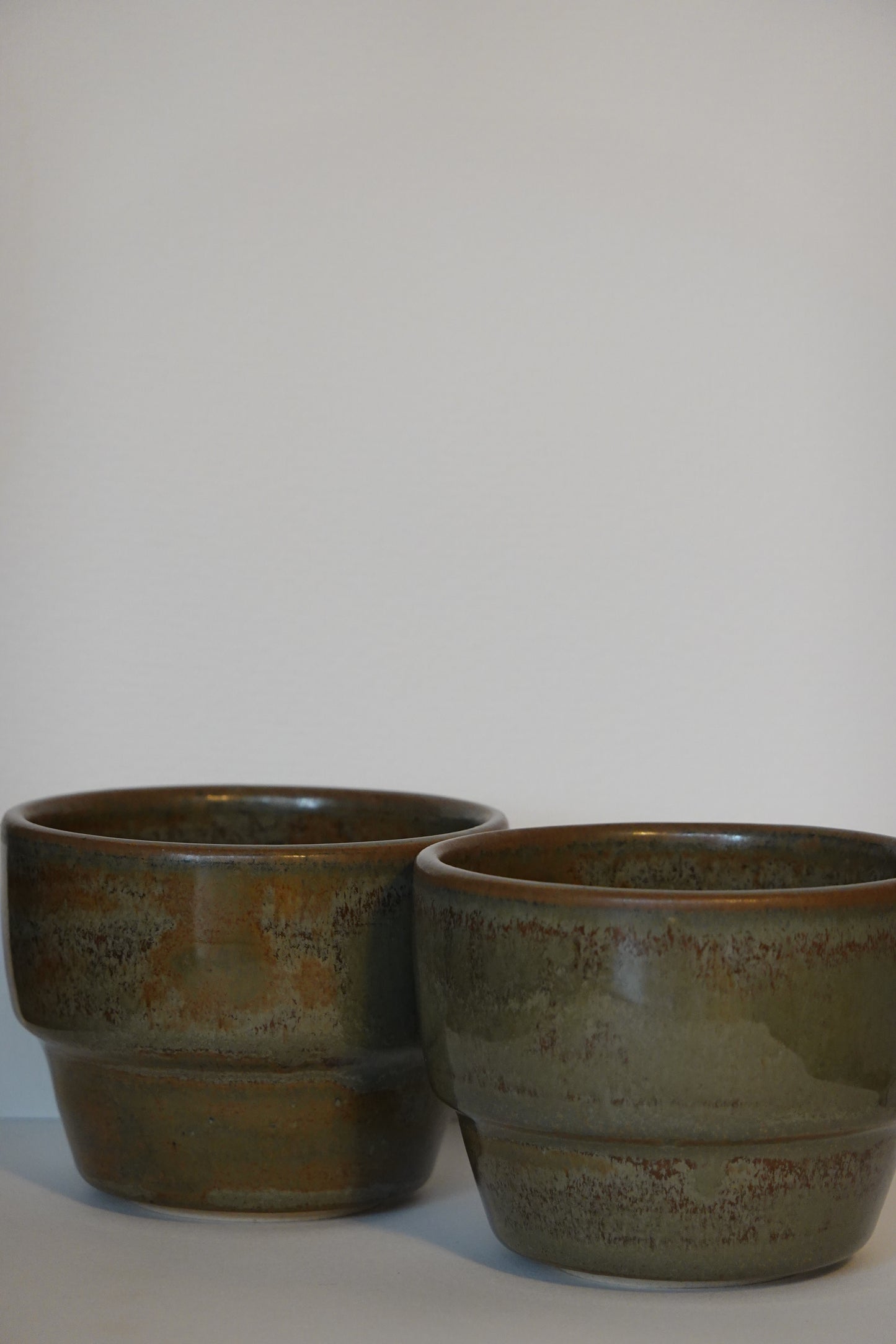 Coffee Cups Set - Olive Green