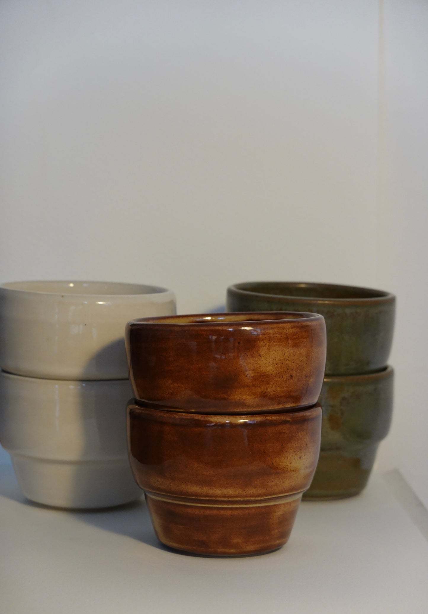 Coffee Cups Set - Earthy red