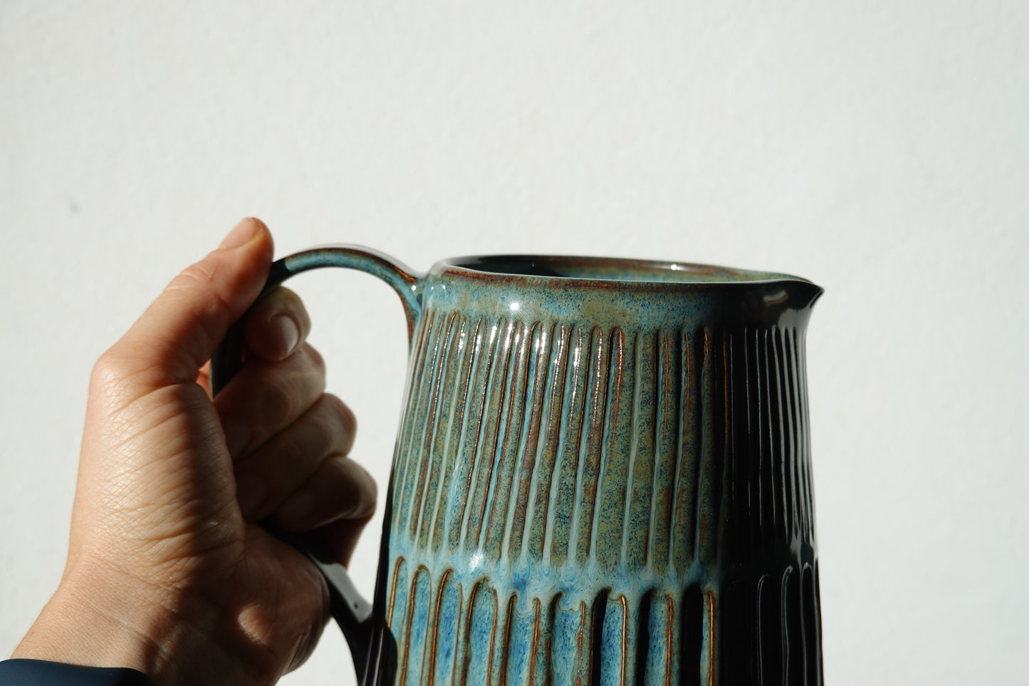 Large Pitcher in Denim Blue