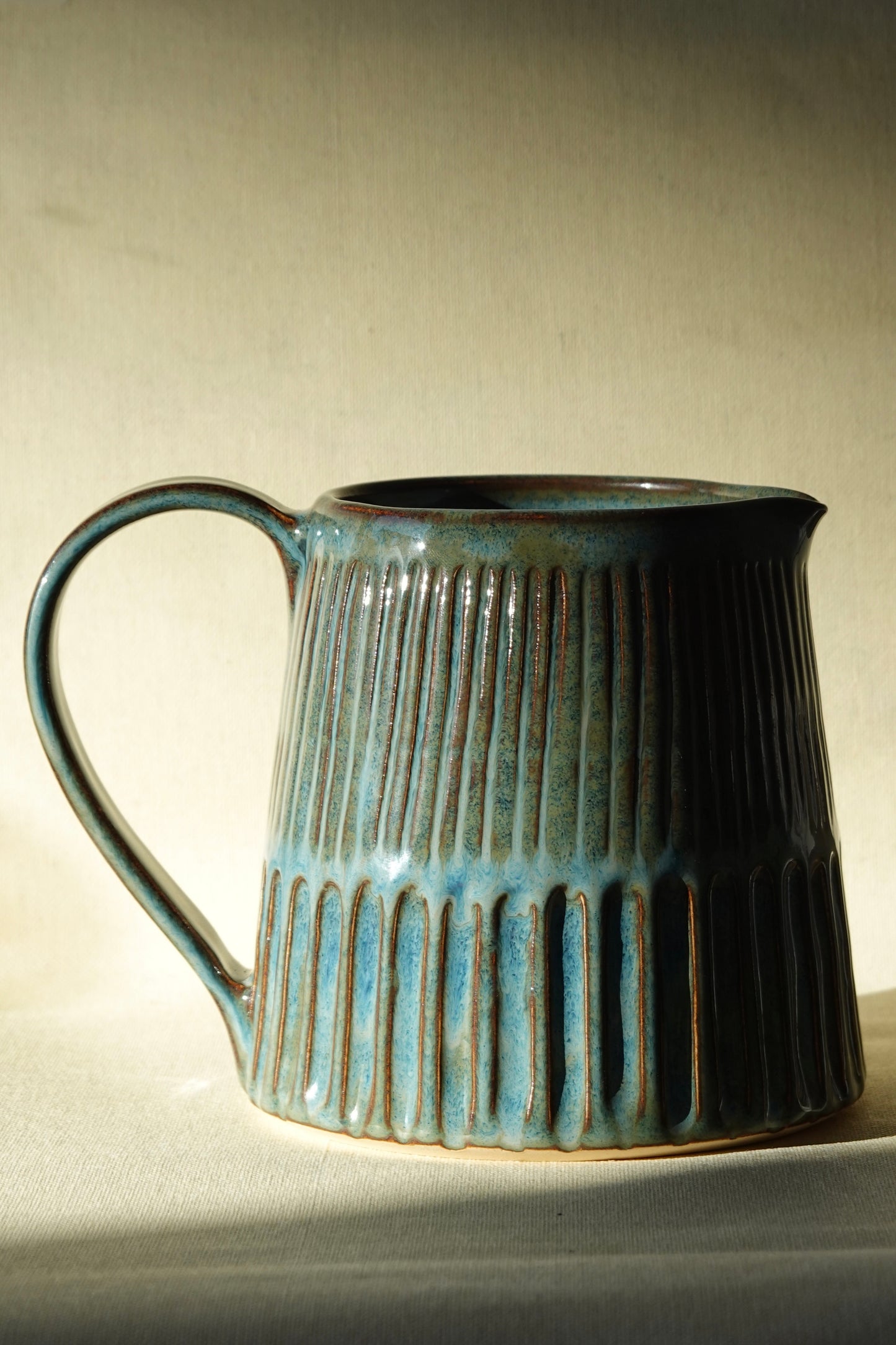 Large Pitcher in Denim Blue