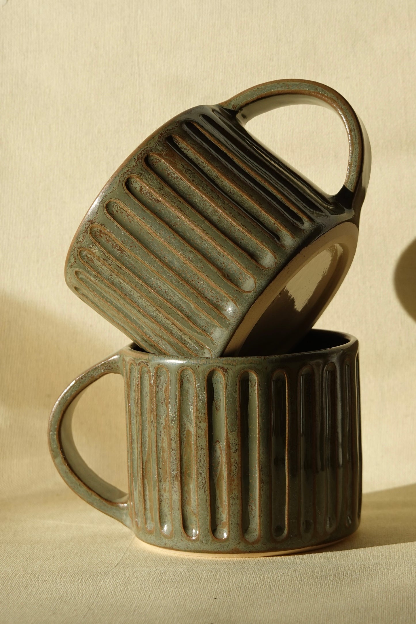 Large Mugs Olive Green