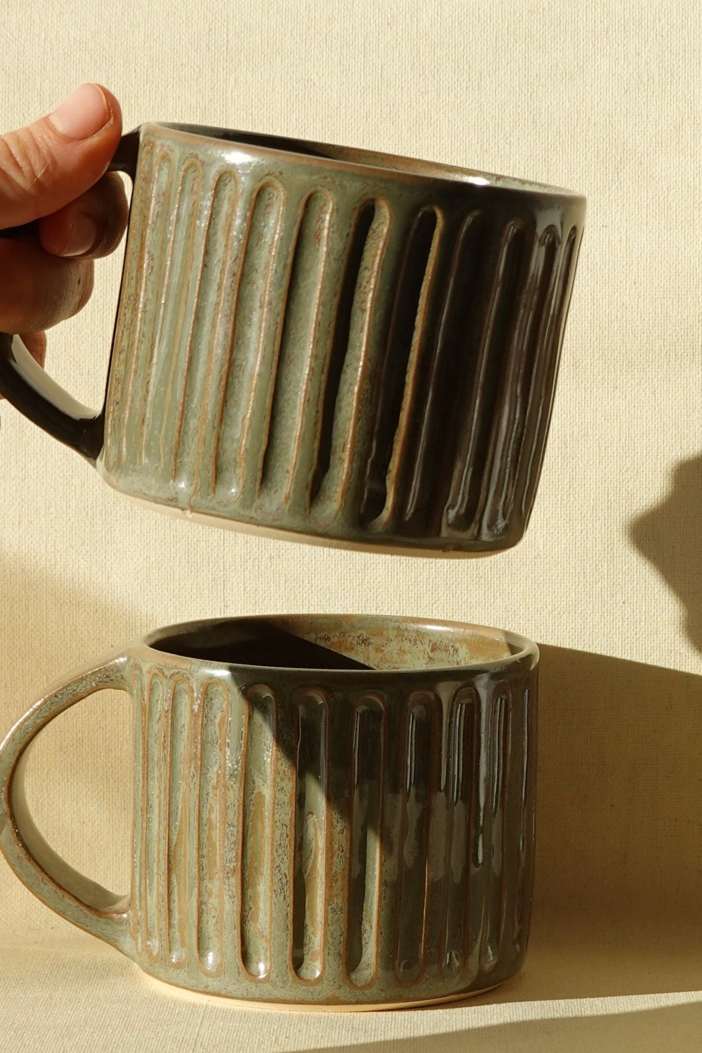 Large Mugs Olive Green